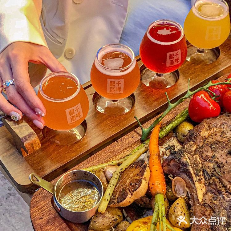 下沙新店🏡露天庭院精酿bar🍺还有战斧牛排