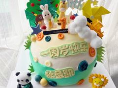 -卡比儿童蛋糕·心意定制·低脂零卡糖动物奶油FancyBALLOON(滨海店)