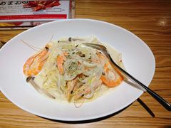 鮮蝦雜菌忌廉意粉-Ufufu cafe(天神巷店)
