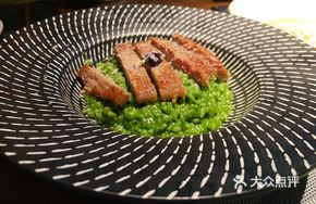 Green Bee Beef Spinach Risotto