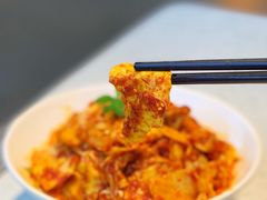 香辣牛板筋-老佛爷铜炉蛙锅(海岸城店)