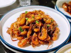 油爆河虾-随意茶庄·地道杭帮农家菜(梅家坞店)