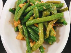 四季豆肉丝-深圳大学城荔园一食堂(校园路)