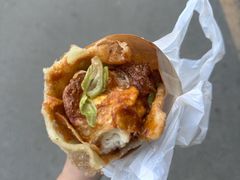 -小红车炸蛋葱油饼