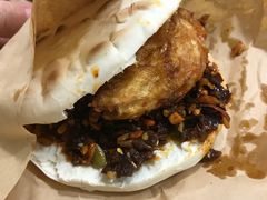 -清真马乐贝腊牛肉蛋黄菜夹馍(马蓉洒金桥店)