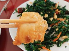 人参菜-北京龙庆四季香农家饭庄·灶台鱼·碳烤虹鳟鱼(龙庆峡店)