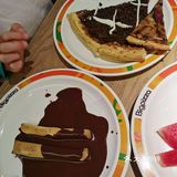 餐后孩子们依依不舍的离开了，约好下次还来吃