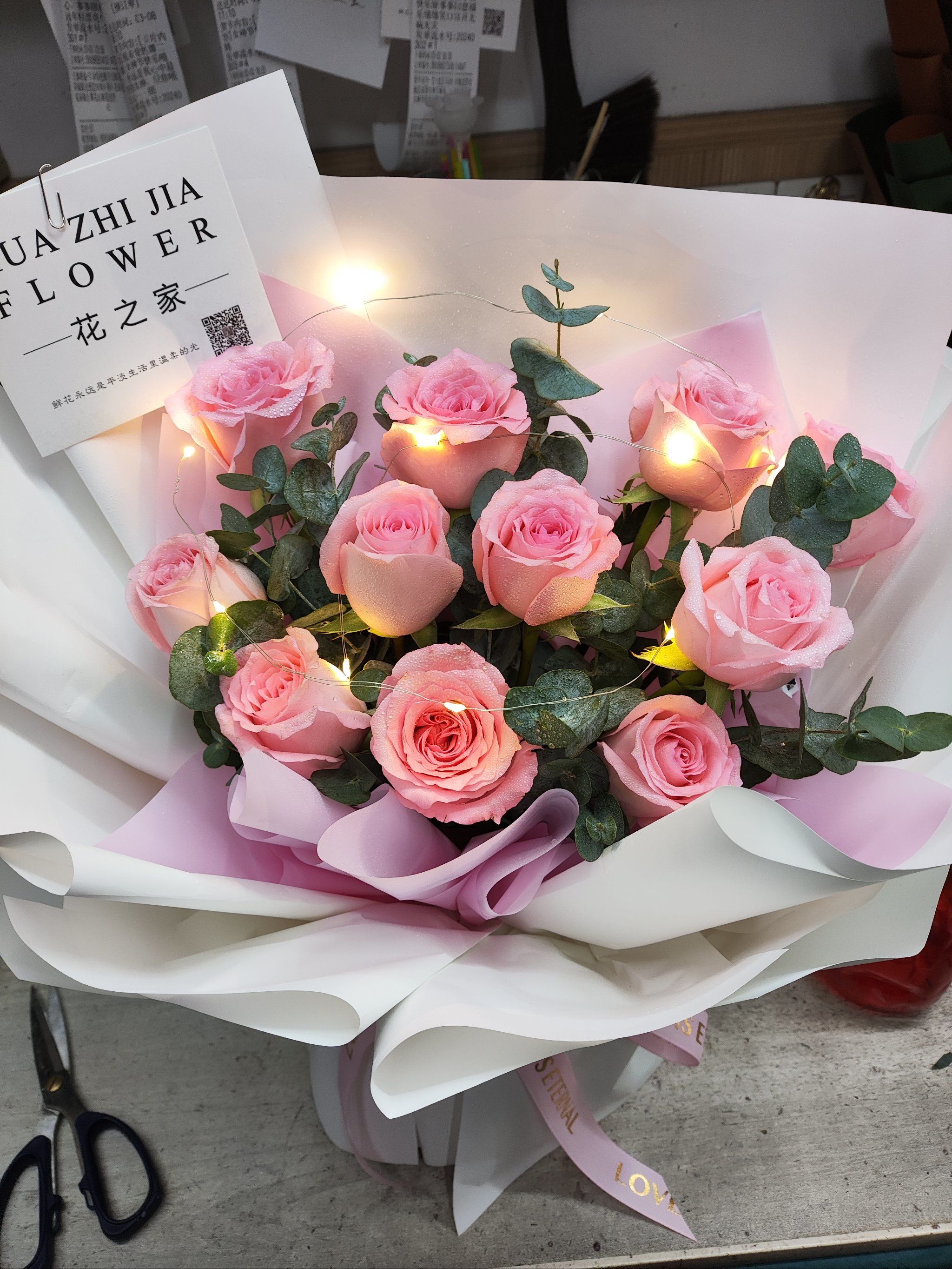 客订花束实拍图