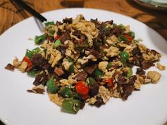 尖椒笋干炒蛋-迎晨餐厅(青芝坞店)