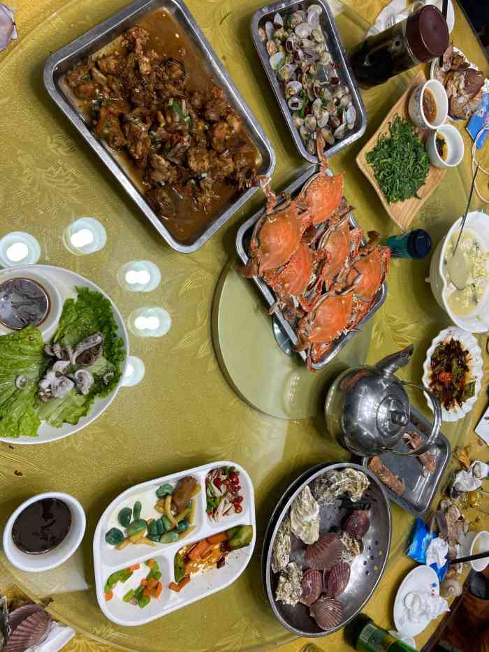 威海海鲜王(窑头路店)-"济南比较大的海鲜大排档了,海鲜不错,人巨.