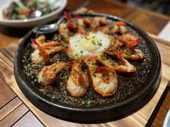 铁板黑虎虾-杭州雅谷泉山庄酒店-餐厅