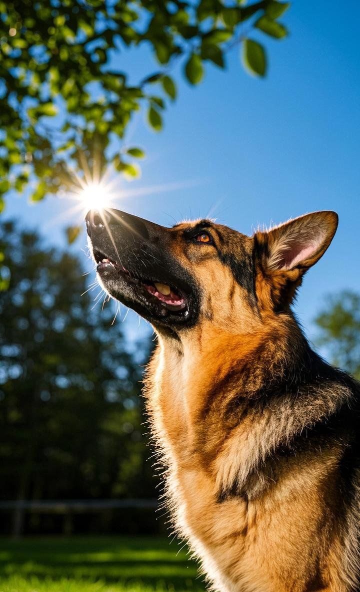 德牧!天生的警犬!