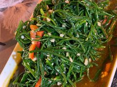 凉拌沙葱-大漠留香盐池滩羊烧烤餐厅(向阳步行街店)