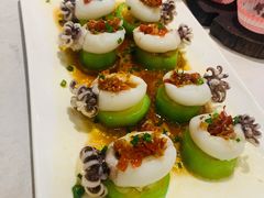 剁椒蒸墨鱼仔-香香海南菜餐厅