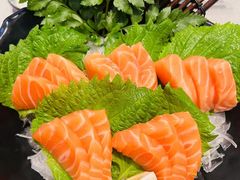 厚切深海三文鱼刺身-万岁寿司(万国店)