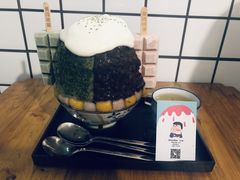抹茶生乳かき氷-WONDER ICE 萬得冰田(建設路总店)