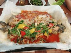 新品纸包鱼-庆峰龙虾烧烤(合肥一店)