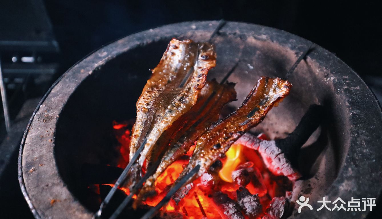 架一炭炉，几串烤肉，一杯冰啤，钟情于夜晚的静