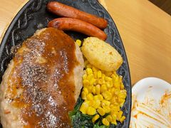 烤肠配黑椒汉堡-萨莉亚意式餐厅(中北永旺店)