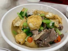油豆腐炒剔骨肉-红色湘菜馆(春风店)