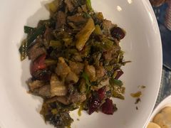 水淹菜炒肉-蜗牛小馆醉乡民谣云南菜(惠新西里店)