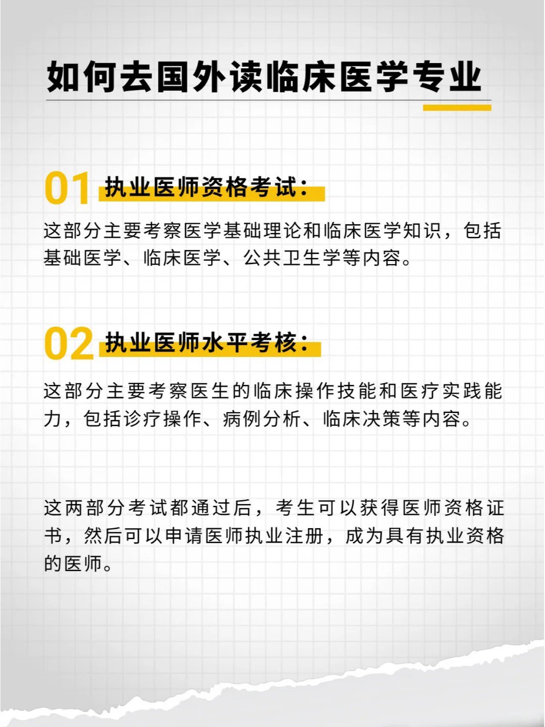 的学生,回国后都需要参加并通过国内的医师资格考试,获得医师执业资格