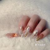 晕染款式美甲