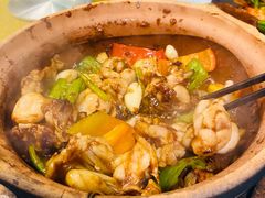 啫田鸡煲-天宝食坊·啫啫煲大排档(西华路店)