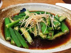 白灼秋葵-力力豆花庄(广渠门店)