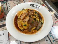 虾仁叉烧双拼滑蛋饭-旺记冰室(九龙中心大厦店)