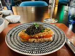 63度低温煮蛋黄配香煎白吐司&nbsp;鱼子酱-卡佩罗意大利餐厅及酒吧Al Cappello Trattoria