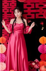 -桃子造型婚纱礼服(凤起广场店)