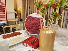 香菜牛肉-旺龙巷重庆脆毛肚火锅·潜山扛把子店(潜山商业街店)