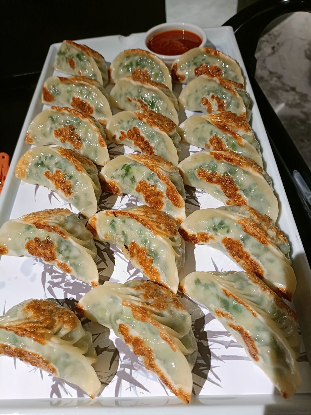 点击率相当高的,韭菜虾仁煎饺