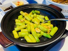 虾酱啫芥兰-名人坊·新派粤菜(河西奥体博览中心金鹰世界店)