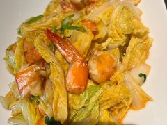 明虾烧菜芯-东莱馋房(陆家嘴店)