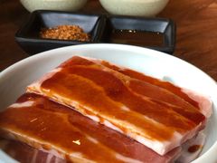 调味猪五花-九田家黑牛烤肉料理(三墩店)