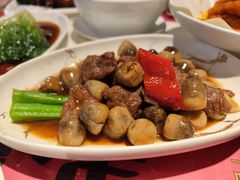 蚝油草菇炒牛肉-虾饺妹·酒家(金碧店)