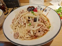竹笋肉丝拌面-阿达师傅鱼汤面