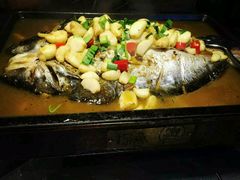 蒜香味烤鱼-探鱼·鲜青椒爽麻烤鱼(中天广场店)