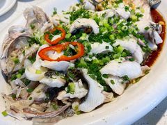 葱花油淋花斑鱼-秋色客家菜(流塘店)