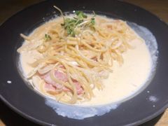 培根奶油意面-机器人火炉披萨