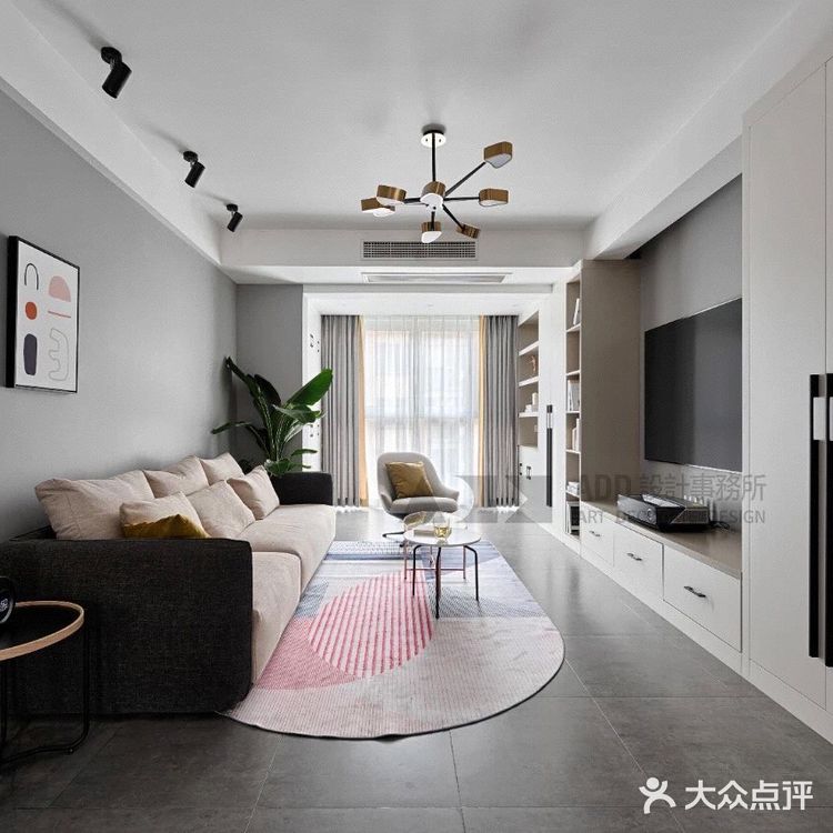 今日分享 90平北欧装修风格三居室,趣味十足