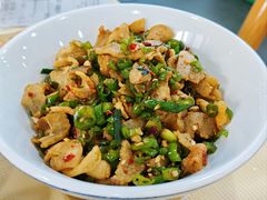青椒炒油渣-笨罗卜浏阳菜馆(太平街店)