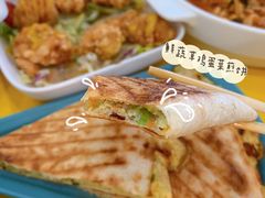 鲜蔬草鸡蛋菜煎饼-嗨皮儿·现蒸面皮(抄纸巷店)