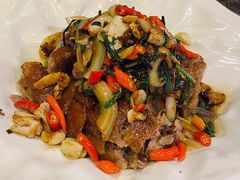 太椒蒜头九层塔捞鹅-小粤楼·怀旧粤菜(万辉国际广场店)