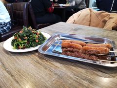 果仁菠菜-玫瑰红烤羊排(北新桥三条店)