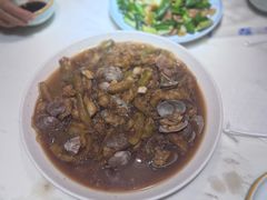 茄子炖蚬子-日丰园海肠水饺·老字号大连海鲜(和平广场店)