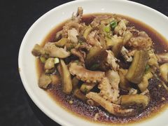 茄子拌八带-晚归月亮湾私家菜(临邑路店)