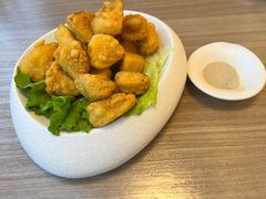盐酥杏鲍鱼菇-隅乐胡椒虾·台湾菜·团建(皇岗店)